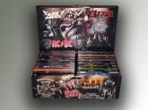Baú Personalizado P/ 30 Dvd's Bandas de Rock e Metal