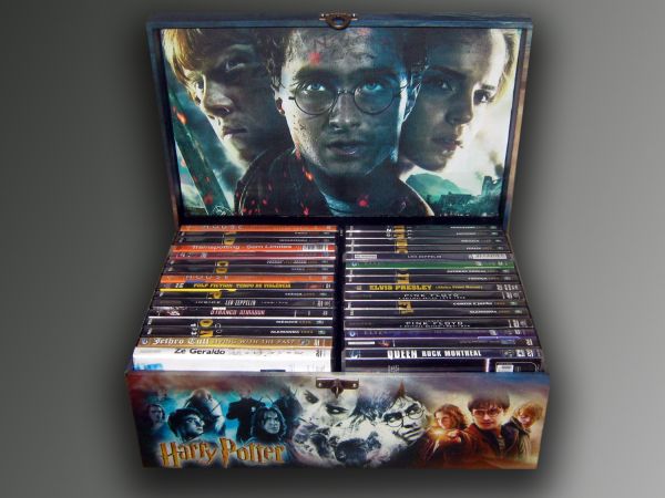 Baú Porta 30 DVD's Harry Potter