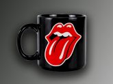 Caneca Preta Rolling Stones