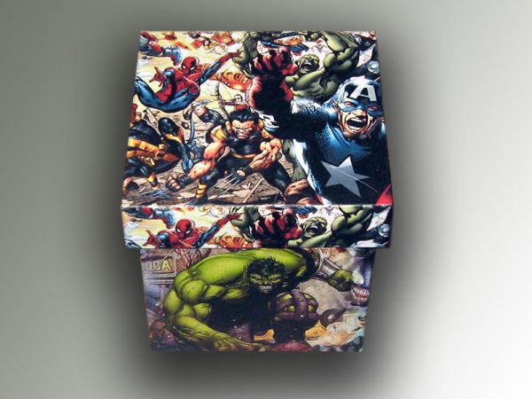 Caixa Porta Caneca ou Trecos Marvel
